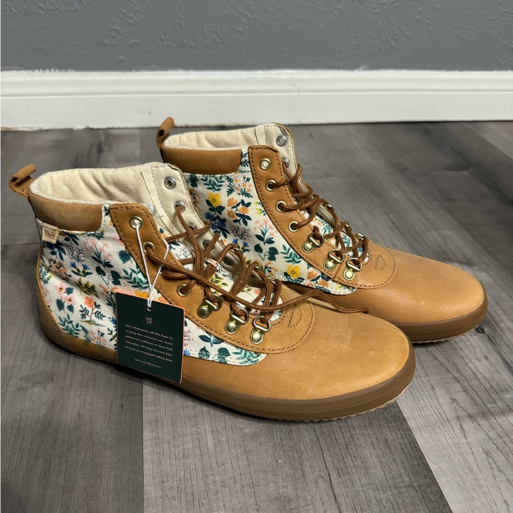Women’s Keds x Rifle Paper Co Boots - Size 11 NWT